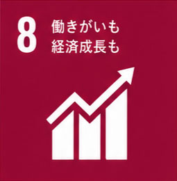 目標8　働きがいも経済成長も